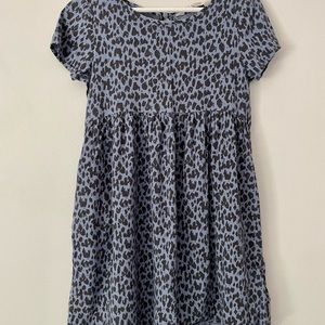 Blue & Black, Cheetah Print Dress H&M  Size 6/7